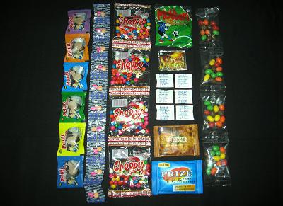 Sample packages of tablet substances